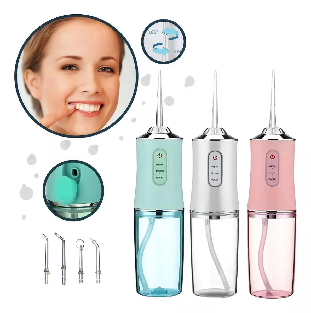 OralFlow™-Limpiador Dental Eléctrico Irrigador